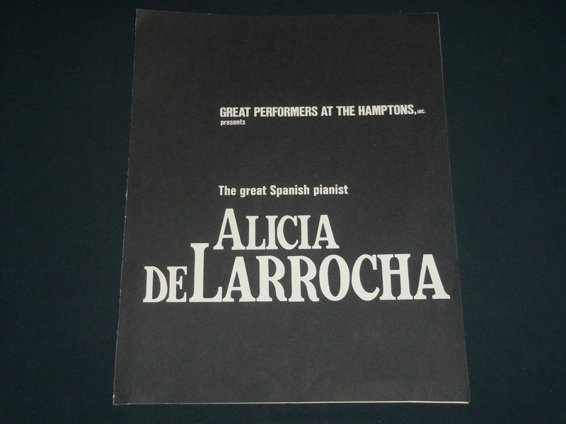 1973 AUGUST 17 ALICIA DE LARROCHA HAMPTONS PROGRAM - PIANIST - J 4291