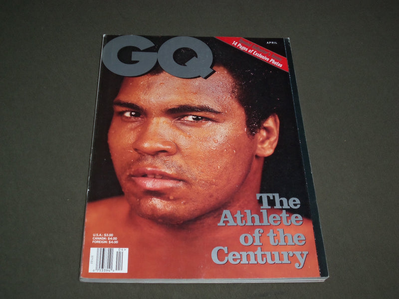1998 APRIL GQ MAGAZINE - MUHAMMAD ALI: ATHLETE OF THE CENTURY COVER - SP 4196