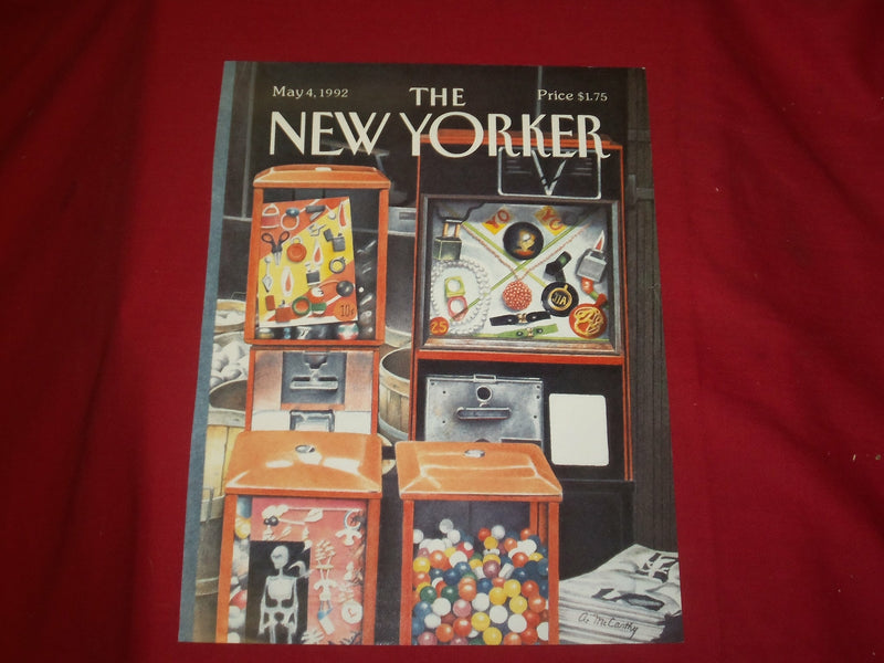 1992 MAY 4 NEW YORKER MAGAZINE FRONT COVER ONLY - GREAT ART FOR FRAMING