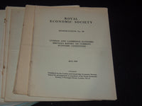1937-1946 ROYAL ECONOMIC SOCIETY MEMORANDUM MAGAZINE LOT OF 32 ISSUES