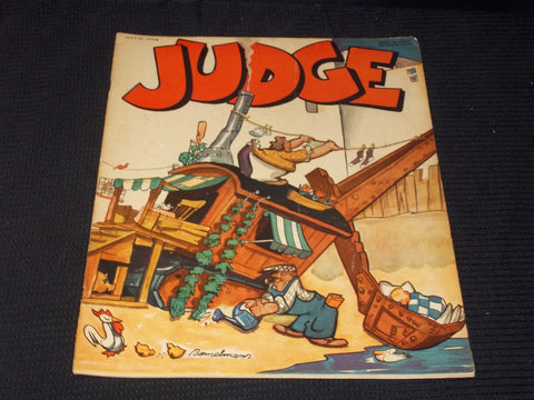 1932 MAY 28 JUDGE MAGAZINE - NICE ILLUSTRATED FRONT COVER - E 4734