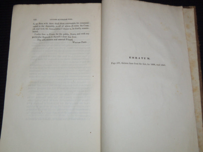 1840 MEMOIRS OF THE HISTORICAL SOCIETY OF PENNSYLVANIA VOLUME 4 PART 1 - KD 7799