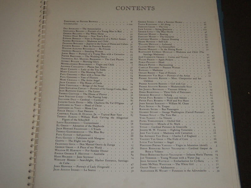 1944 A GALLERY OF GREAT PAINTINGS EDITED BY AIMEE CRANE BOOK - KD 1350C