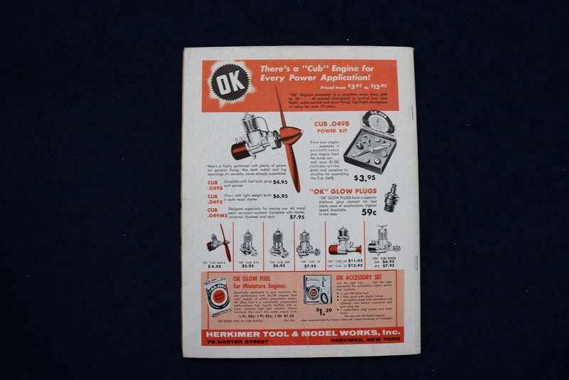 1958 FEBRUARY AMERICAN MODELER MAGAZINE - C.G. PICKET BOAT COVER - E 11452