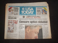 1998 SEPTEMBER 14 USA TODAY NEWSPAPER - CLINTON CENSURE OPTION DEBATED - NP 7953