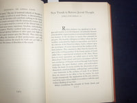 1949 REFORM JUDAISM HARDCOVER BOOK - HEBREW UNION COLLEGE ALUMNI ESSAYS- KD 8941