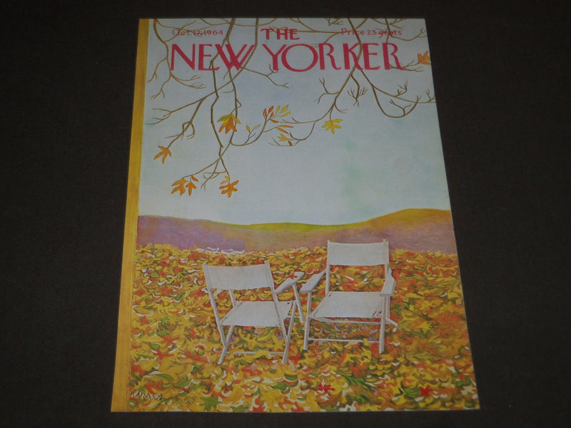 1964 OCTOBER 17 NEW YORKER MAGAZINE FRONT COVER ONLY - GREAT ART FOR FRAMING