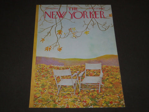 1964 OCTOBER 17 NEW YORKER MAGAZINE FRONT COVER ONLY - GREAT ART FOR FRAMING