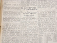 1923 APRIL 17 NEW YORK TIMES - SHAWKEY TO PITCH FIRST BALL IN STADIUM - NT 8359