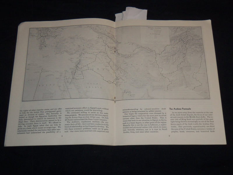 1957 MAY BACKGROUND A LOOK AT THE MIDDLE EAST - PUBLIC SERVICE - J 8154