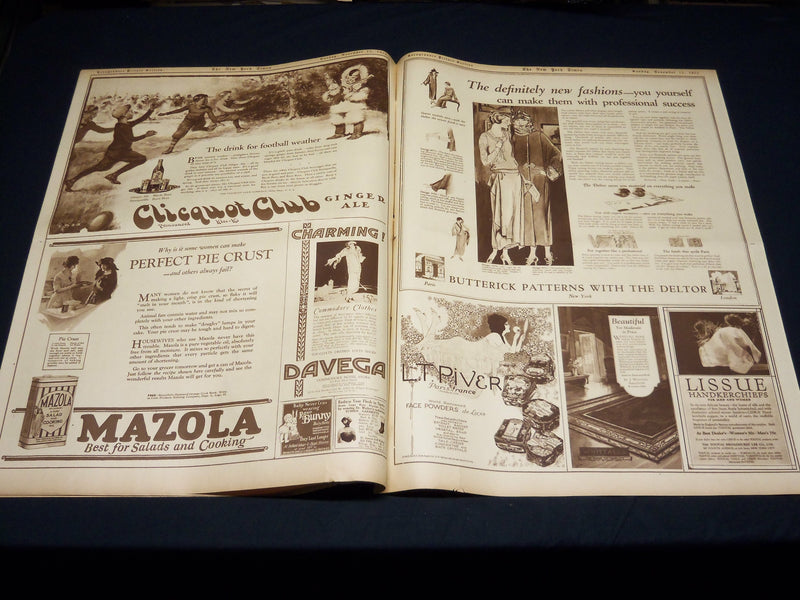 1922 NOVEMBER 12 NEW YORK TIMES PICTURE SECTION - ALFRED E. SMITH - NT 8860