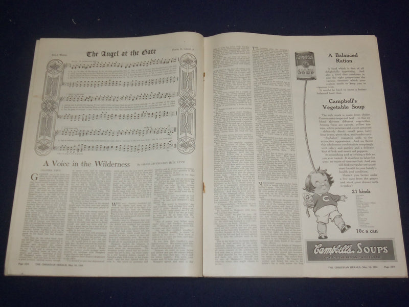 1916 MAY 10 CHRISTIAN HERALD MAGAZINE - BY GALILEE, EVEN AS IN THE DAYS- ST 6583