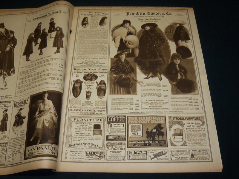 1916 NOVEMBER 12 NEW YORK TIMES ROTO PICTURE SECTION - WILSON VOTES - NT 8968