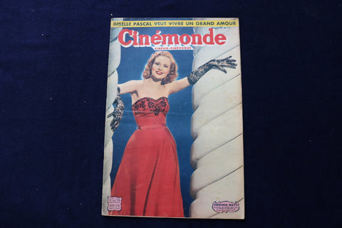 1949 JUNE 27 CINEMONDE MAGAZINE - VIRGINIA MAYO COVER - E 23937