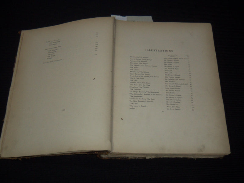 1907 ITALIAN GARDENS AFTER DRAWINGS BY GEORGE S. ELGOOD VOLUME - Z 207