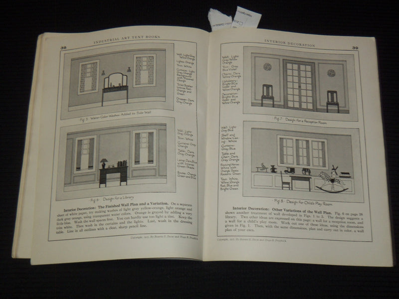 1918 INDUSTRIAL ART TEXT BOOKS PART 8 - BONNIE SNOW - HUGO FROEHLICH - K 1037