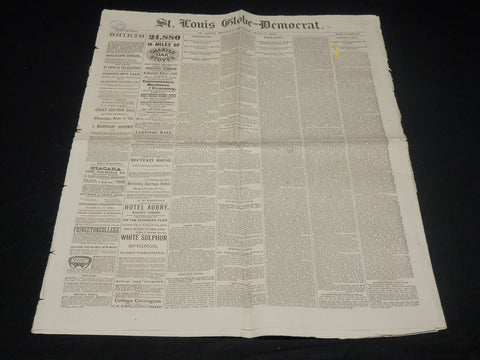 1876 JUNE 5 ST. LOUIS GLOBE DEMOCRAT NEWSPAPER - BASEBALL - SING SING - NP 4827