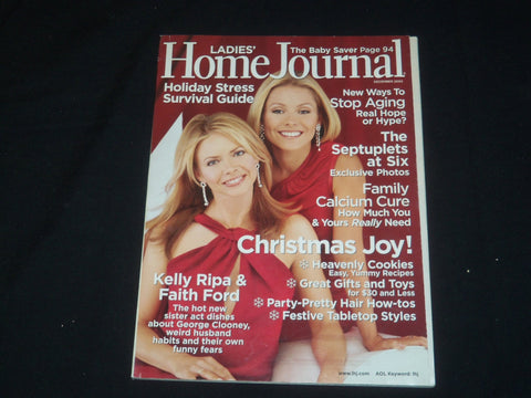 2003 DEC LADIES' HOME JOURNAL MAGAZINE - KELLY RIPA & FAITH FORD COVER - SP 3767