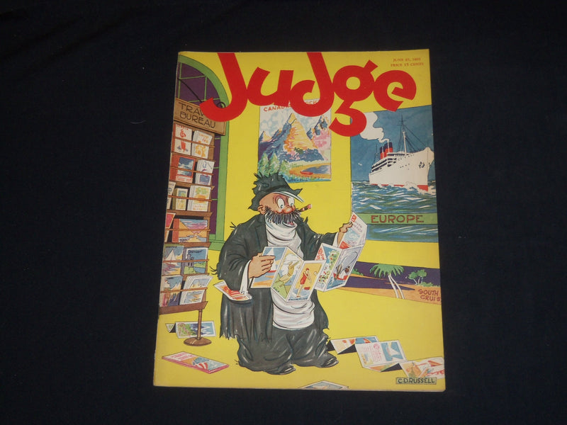 1931 JUNE 27 JUDGE MAGAZINE - BUMB IN TRAVEL BUREAU - ST 5688