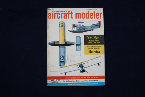 1970 FEB AMERICAN AIRCRAFT MODELER MAGAZINE - LOENING OL-8 COVER - E 11358
