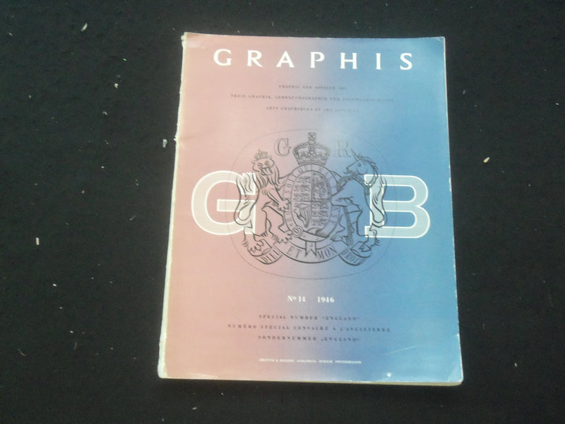 1946 MARCH/APRIL GRAPHIS MAGAZINE - FRENCH-ENGLISH-GERMAN TEXT - SP 8013T