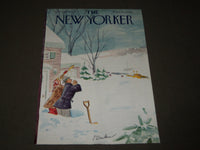 1950 JANUARY 14 NEW YORKER MAGAZINE FRONT COVER ONLY - GREAT ART FOR FRAMING