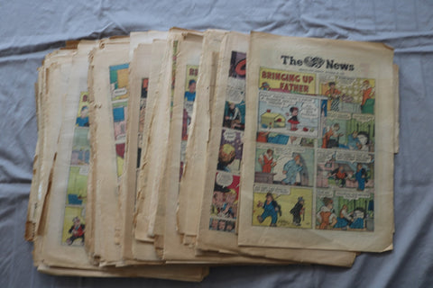 1970'S SUNDAY COLOR COMICS PAGES - HUGH LOT - 3 INCH STACK - NP 9310