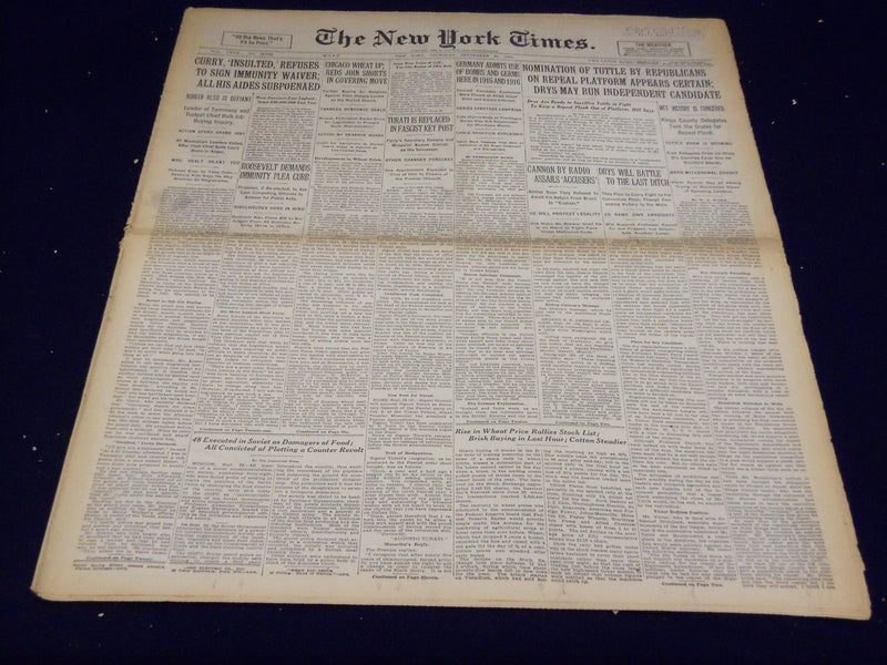 1930 SEPTEMBER 25 NEW YORK TIMES - BOBBY JONES WINS TWICE - NT 3908