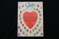 1937 FEBRUARY STAGE MAGAZINE - TO OUR VALENTINES COVER - E 10031