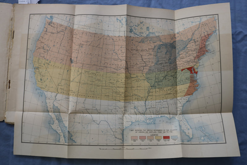 1899 JANUARY THE AMERICAN MONTHLY MAGAZINE - COLOR MAP - K 718