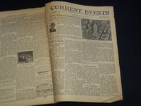 1930-1931 CURRENT EVENTS BOUND NEWSPAPER- BOBBY JONES- 28 ISSUES - NP 2151B