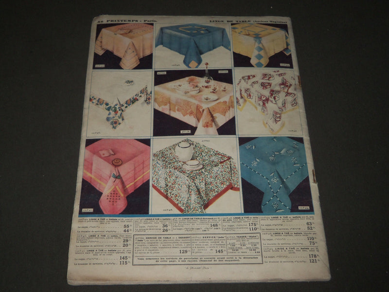 1928 LE BLANC AU PRINTEMPS - PARIS FRENCH FASHION CATALOGUE - FR 1286