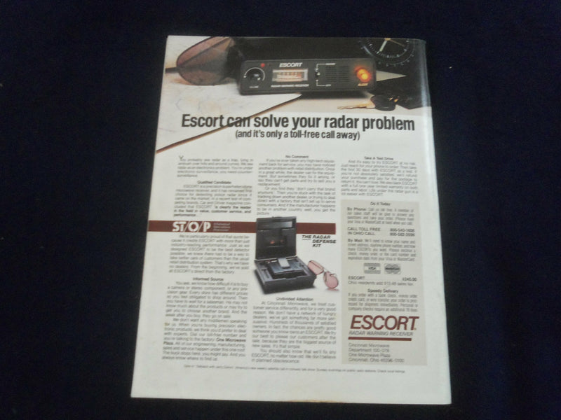 1984 AUG 31-SEP 2 ESCORT RADAR WARNING 200 RACING PROGRAM - MID-OHIO - SP 3898G