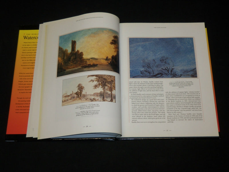 1997 THE ART OF WATERCOLOURISTS HARDCOVER BOOK BY FIONA & ISLA HACKNEY - I 1919