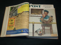1954 JAN-MAR SATURDAY EVENING POST MAGAZINE VOLUME - 3 NORMAN ROCKWELLS- KD 5964