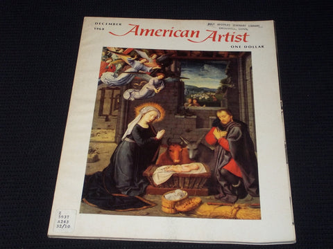1968 DECEMBER AMERICAN ARTIST MAGAZINE VERY NICE ART COVER & CONTENT - E 2136