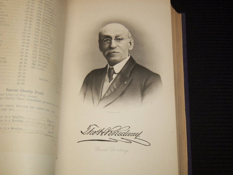 1905-1906 NEW JERSEY GRAND LODGE PROCEEDINGS BOUND VOLUMES LOT OF 2 - KD 4583R
