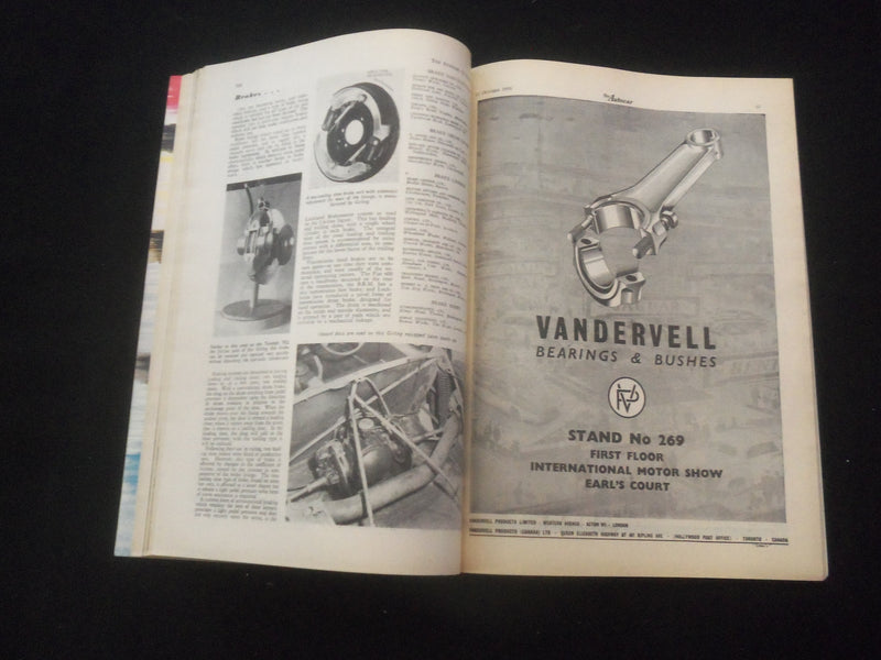 1956 OCTOBER 12 THE AUTOCAR MAGAZINE - LONDON SHOW GUIDE - BRITISH - J 7836