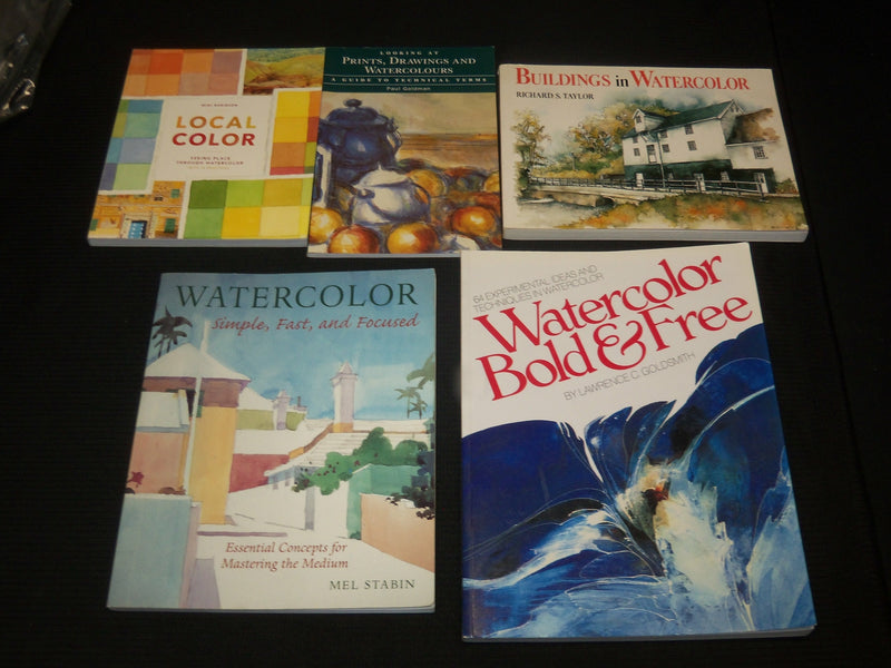 1980'S-2000'S ASSORTED WATERCOLOR PAINTING ART BOOKS LOT OF 25 - KD 51A