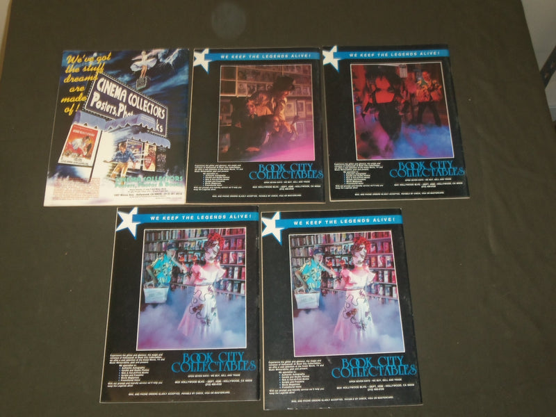 1987-1991 HOLLYWOOD THEN AND NOW MAGAZINE - LOT OF 9 - O 3074