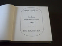 1982 GORDON'S PRINT PRICE ANNUAL BOOK - MARTIN GORDON INC - NEW YORK - KD 3982