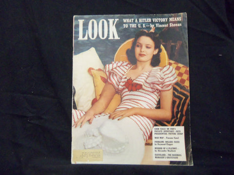 1940 AUGUST 13 LOOK MAGAZINE - GREAT PHOTOS AND ADS - ST 1461