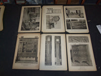1900S MOBILIER PLATES (BRETON) LOT OF 33 FRENCH CAPTIONS - II 1918