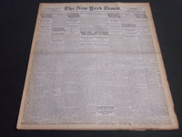 1920 DECEMBER 9 NEW YORK TIMES - WILSON DECLINES LEAGUE INVITATION - NT 6734