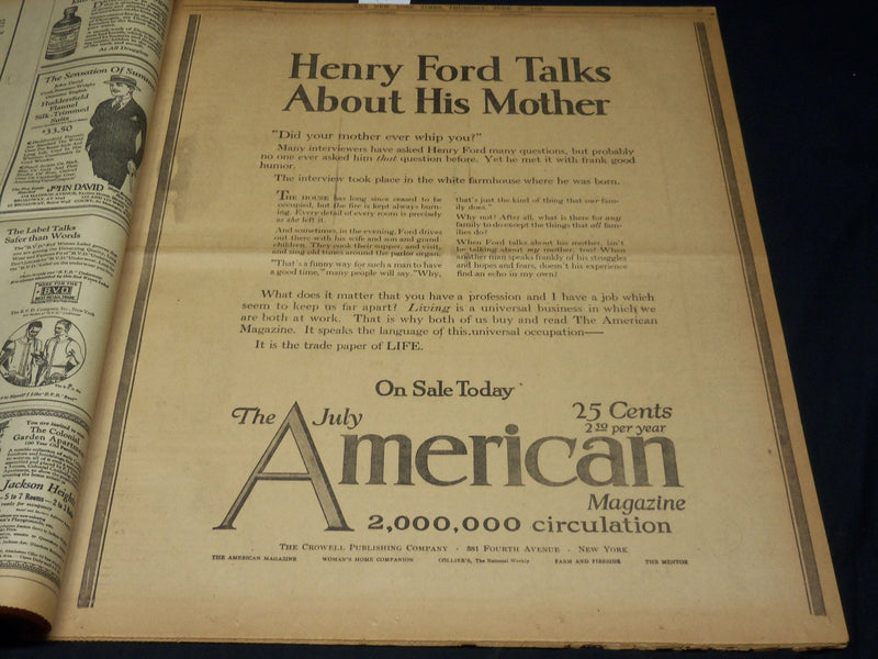 1923 JUNE 21 NEW YORK TIMES - HARDING SELLS CONTROL OF MARION STAR - NT 8729
