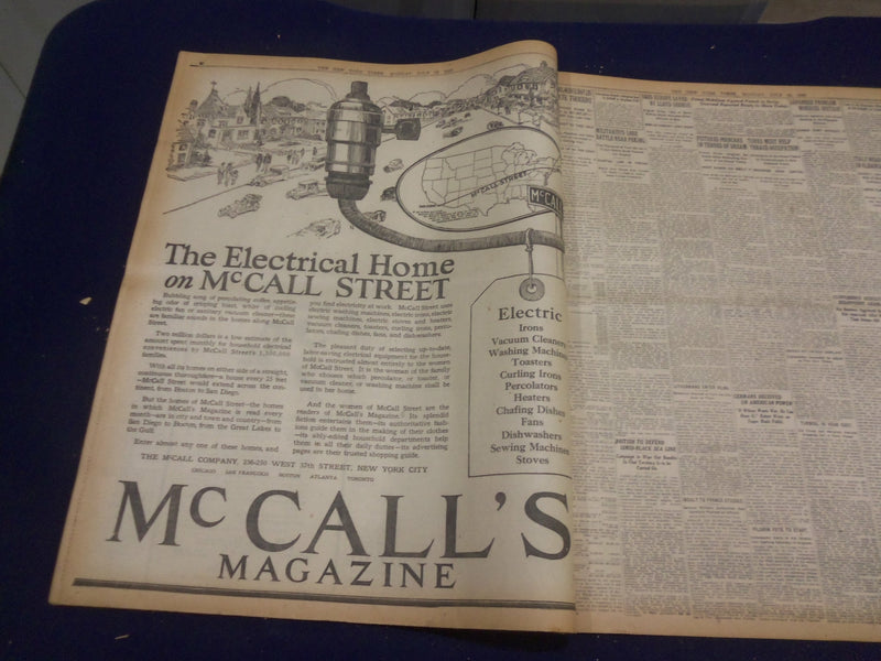 1920 JULY 19 NEW YORK TIMES - HARDING ISSUES CHALLANGE TO COX - NT 9344