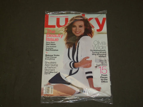 2014 MAY LUCKY MAGAZINE - OLIVIA WILDE COVER - B 3600
