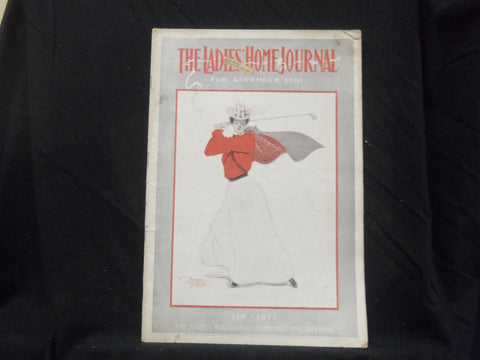 1901 NOVEMBER LADIES' HOME JOURNAL MAGAZINE - GREAT ILLUSTRATIONS & ADS- ST 1617
