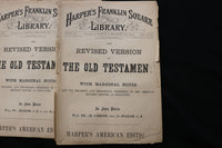 1885 THE OLD TESTAMENT IN 4 PARTS - HARPERS' - SOFTCOVER - K 2418