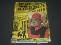 1960 ART AND ARCHITECTURE IN EUROPE BY ANTONIN MATEJCEK BOOK - KD 4084